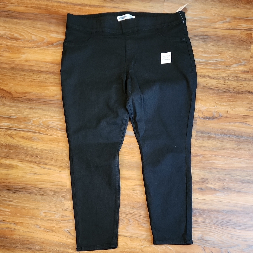 Old Navy Black Super Skinny Jeggings, 18P